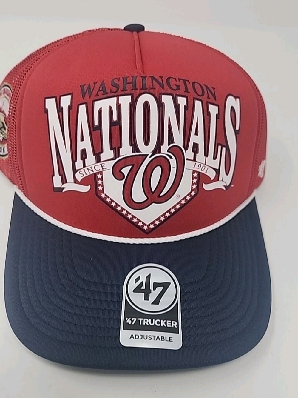 Washington Nationals '47 2008 Inaugural Season Red Trucker Hat MLB Baseball OS